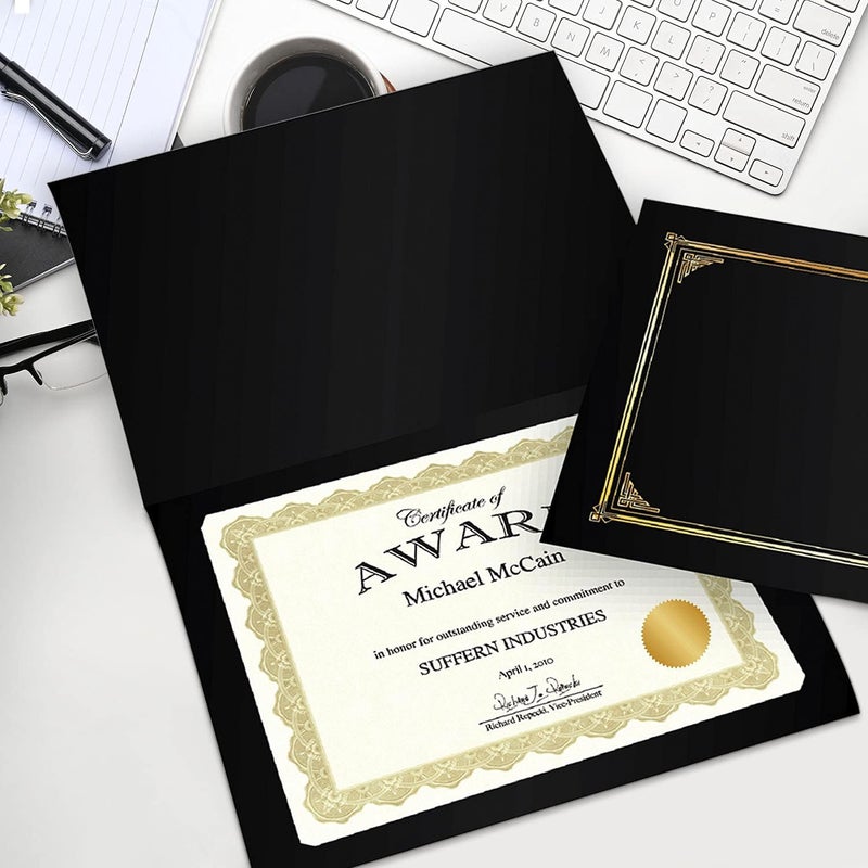 Geographics Optima Gold Blank Award Certificate Paper with Gold Foil Seals, 8.5 x 11" (Pack of 25) - Image 2